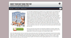 Desktop Screenshot of boostyourbustbookfreepdf.com